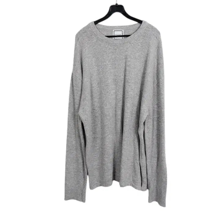 [BUNJANG] Wooyoungmi Gray Round Knit Sweater / 남성50/ 우영미 그레이 라운드 니트