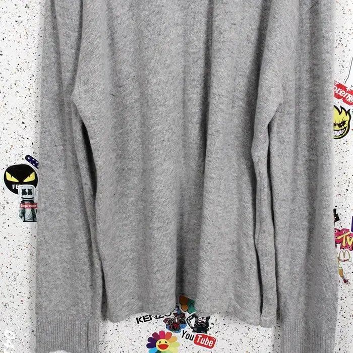 [BUNJANG] Wooyoungmi Gray Round Knit Sweater / 남성50/ 우영미 그레이 라운드 니트