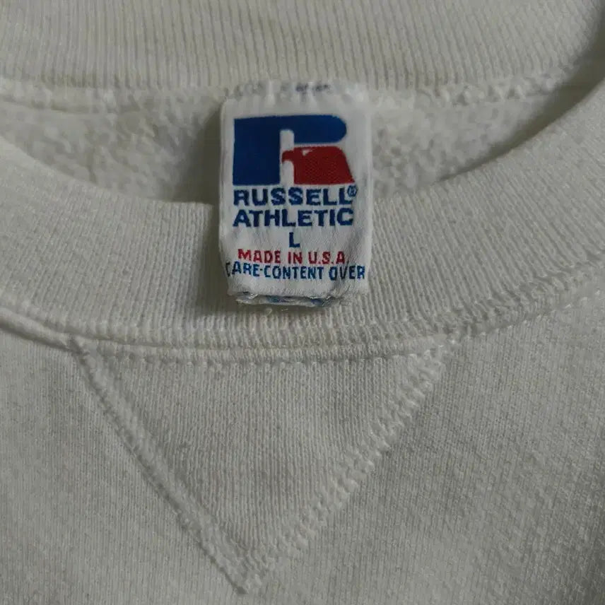 [BUNJANG] Russell 90s USA White Sweatshirt L / 러셀 90s 화이트 usa L