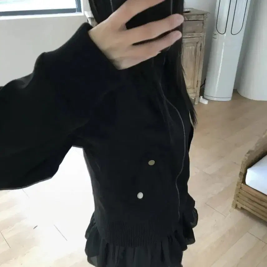 [BUNJANG] TUPTTE Suede Jacket Black / 튜프티 스웨이드 자켓 블랙