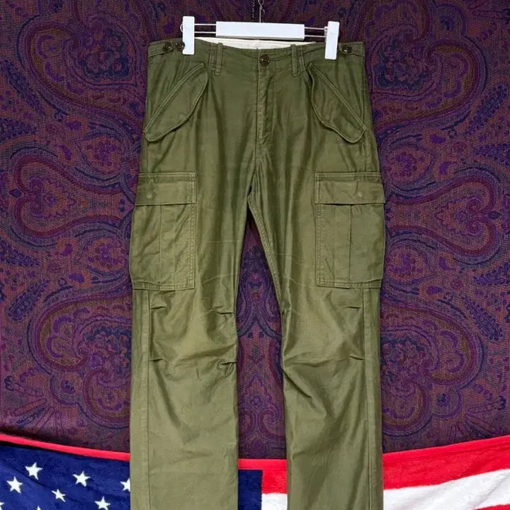 [BUNJANG] Johnbull Satin Cargo Pants / 일본 존불 새틴 카고팬츠