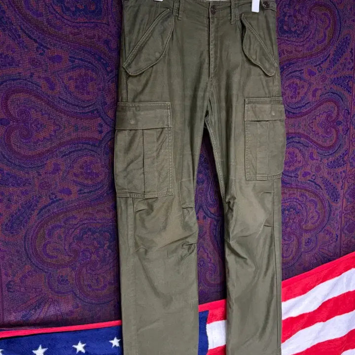 [BUNJANG] Johnbull Satin Cargo Pants / 일본 존불 새틴 카고팬츠