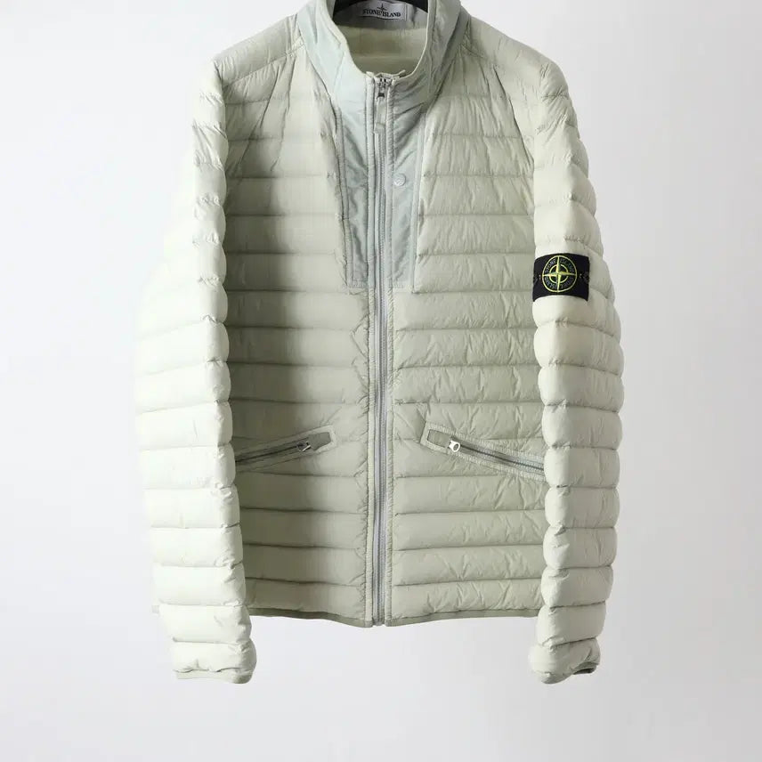 [BUNJANG] Stone Island Loom Woven Lightweight Down Jacket Ivory XL / 스톤아일랜드 룸우븐 경량패딩 아이보리 XL팝니다.