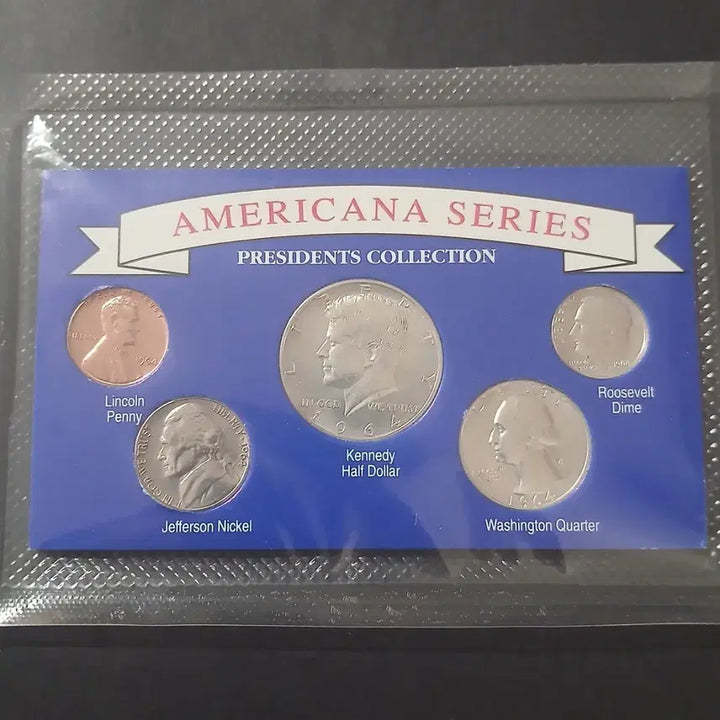 [BUNJANG] 1964 US Silver Coin Set / 단종된"실버90" 3개포함 1964 케네디 하프달러 은화 세트