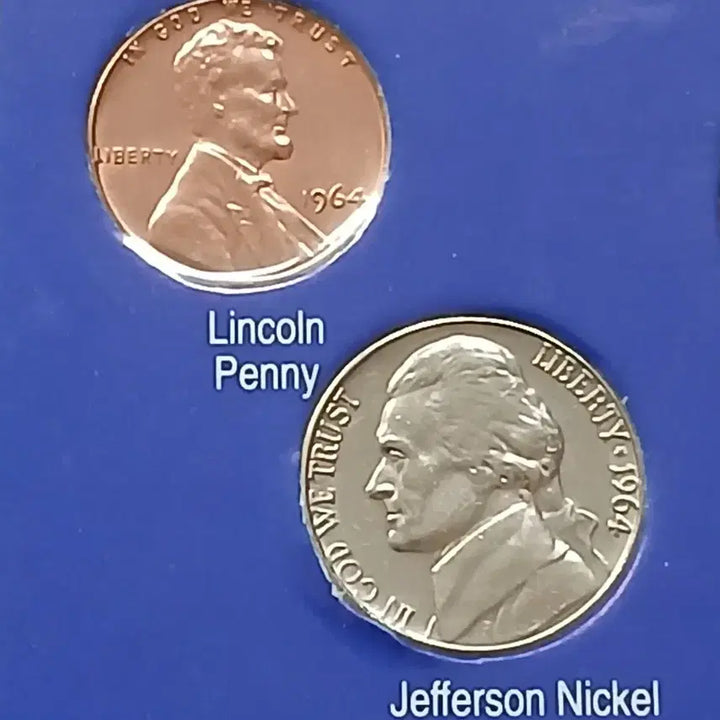 [BUNJANG] 1964 US Silver Coin Set / 단종된"실버90" 3개포함 1964 케네디 하프달러 은화 세트