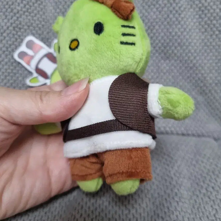[BUNJANG] Hello Kitty Shrek Collaboration Doll Keychain / 헬로키티 슈렉 콜라보 인형 키링 슈렉키티
