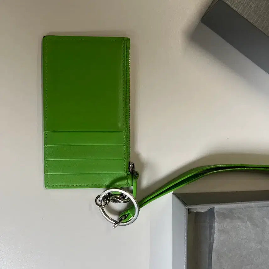 [BUNJANG] Balenciaga Card Wallet Strap - Green / 발렌시아가 카드지갑 스트랩 그린 풀박스
