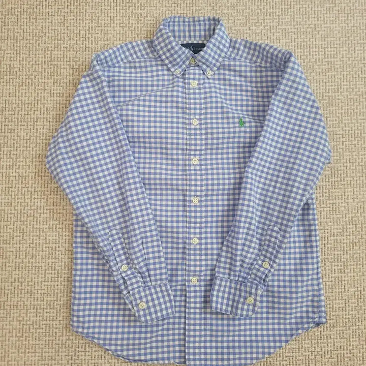 [BUNJANG] Ralph Lauren Kids Blue Check Polo Shirt / 랄프로렌 셔츠 M(10-12) 블루 체크폴로
