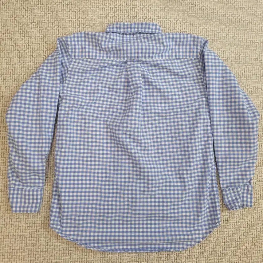 [BUNJANG] Ralph Lauren Kids Blue Check Polo Shirt / 랄프로렌 셔츠 M(10-12) 블루 체크폴로