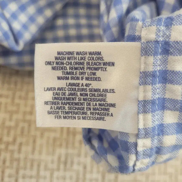 [BUNJANG] Ralph Lauren Kids Blue Check Polo Shirt / 랄프로렌 셔츠 M(10-12) 블루 체크폴로