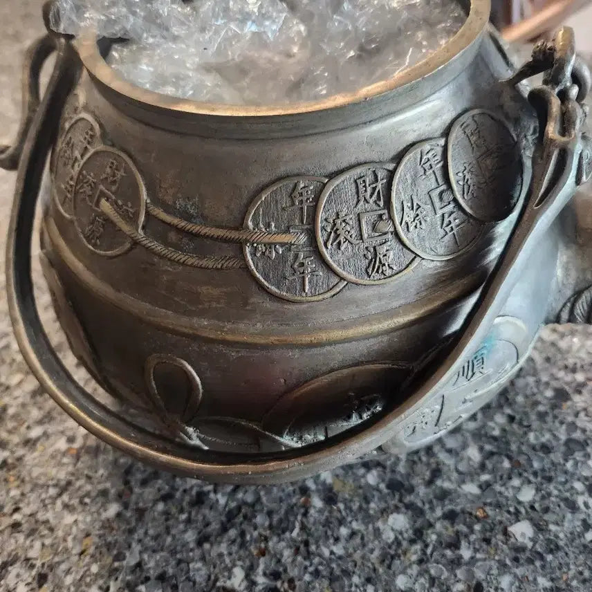 [BUNJANG] Antique Korean Yugi Teapot / 유기