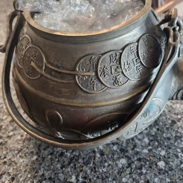 [BUNJANG] Antique Korean Yugi Teapot / 유기