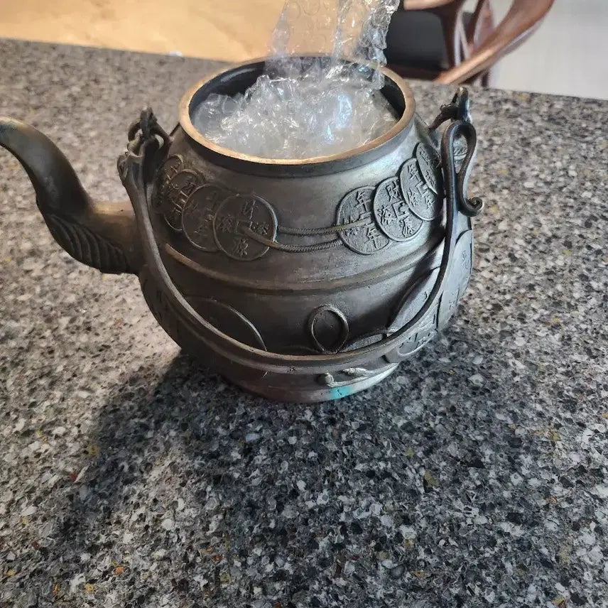 [BUNJANG] Antique Korean Yugi Teapot / 유기