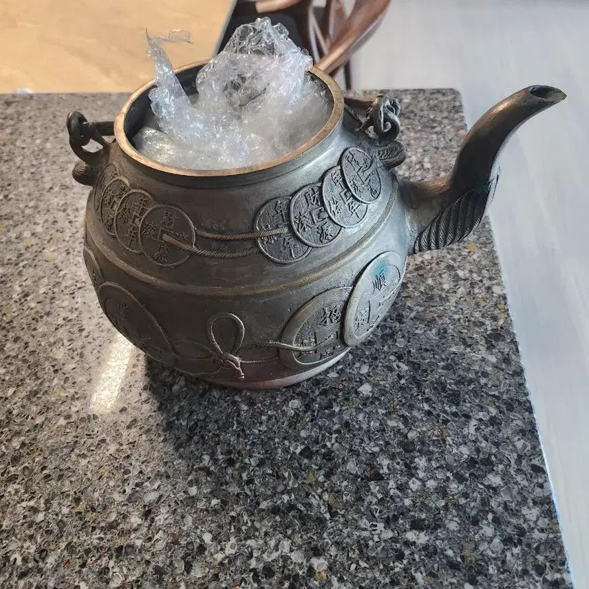 [BUNJANG] Antique Korean Yugi Teapot / 유기