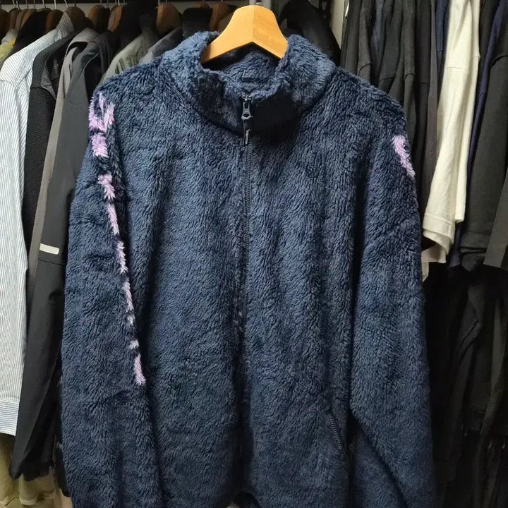 [BUNJANG] Supreme Shoulder Logo Fleece Navy XXL / 슈프림 숄더 로고 후리스 네이비 XXL