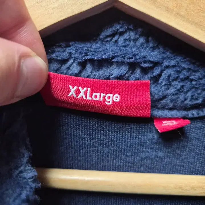 [BUNJANG] Supreme Shoulder Logo Fleece Navy XXL / 슈프림 숄더 로고 후리스 네이비 XXL