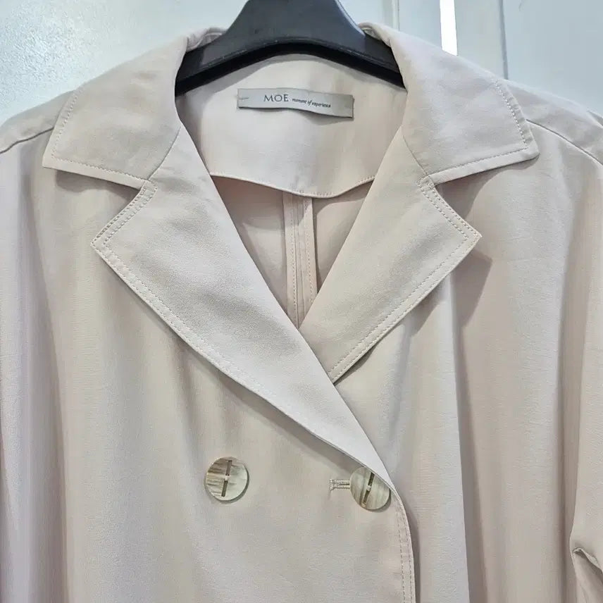 [BUNJANG] MOE Double-Breasted Short Sleeve Jacket / 모에(MOE) 반소매 더블 자켓