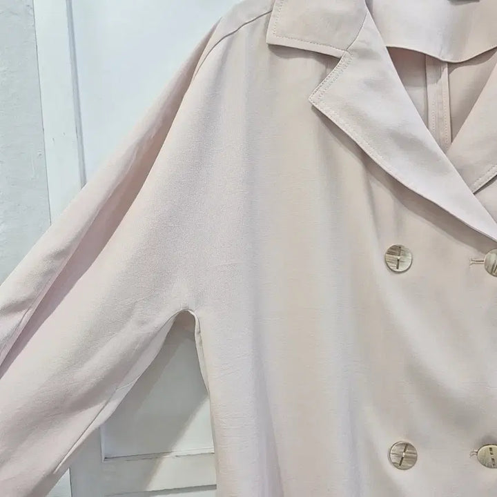 [BUNJANG] MOE Double-Breasted Short Sleeve Jacket / 모에(MOE) 반소매 더블 자켓