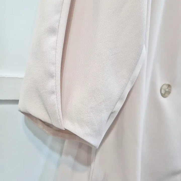 [BUNJANG] MOE Double-Breasted Short Sleeve Jacket / 모에(MOE) 반소매 더블 자켓
