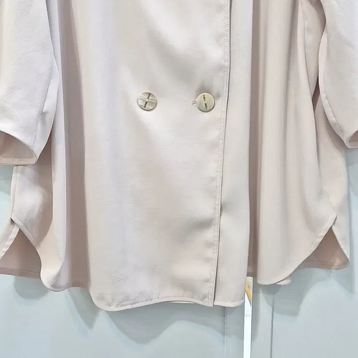 [BUNJANG] MOE Double-Breasted Short Sleeve Jacket / 모에(MOE) 반소매 더블 자켓