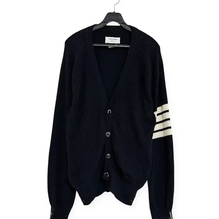 [BUNJANG] Thom Browne Four-Bar Black Knit Cardigan / 톰브라운 4선 블랙 니트 가디건