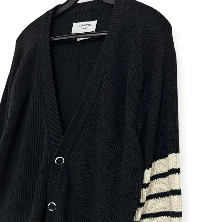 [BUNJANG] Thom Browne Four-Bar Black Knit Cardigan / 톰브라운 4선 블랙 니트 가디건