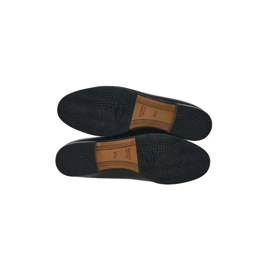 [BUNJANG] Gucci Jordan Leather Horsebit Loafers Black / (W) 구찌 조던 레더 로퍼 블랙
