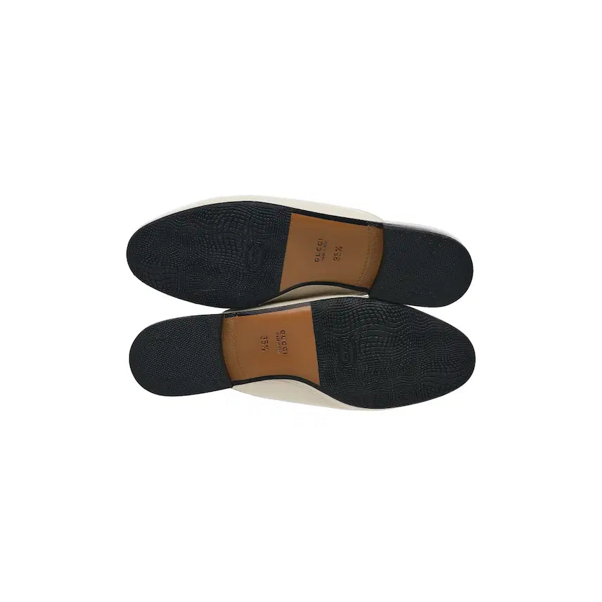[BUNJANG] Gucci Princetown Leather Horsebit Slippers White / (W) 구찌 프린스타운 레더 슬리퍼 화이트