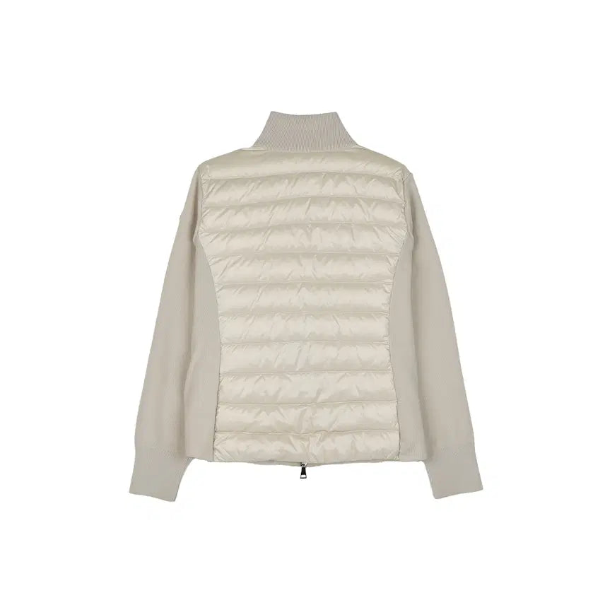 [BUNJANG] Moncler Wool Down Padded Cardigan White Ivory / (W) 몽클레르 패딩 울 가디건