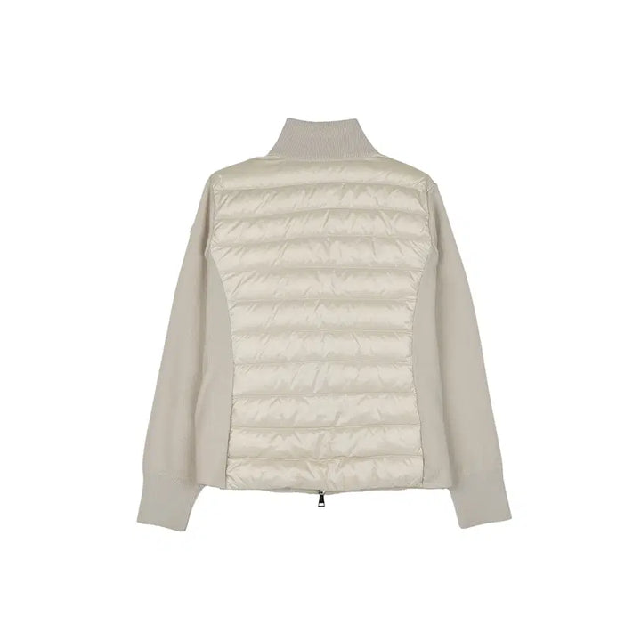 [BUNJANG] Moncler Wool Down Padded Cardigan White Ivory / (W) 몽클레르 패딩 울 가디건