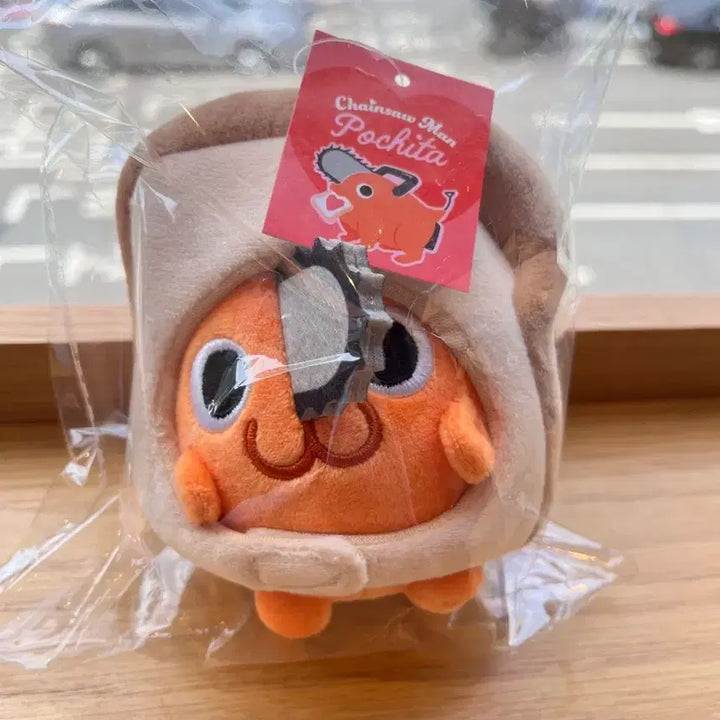 [SOLD OUT] 체인소맨 팝업 식빵 포치타 인형 키링