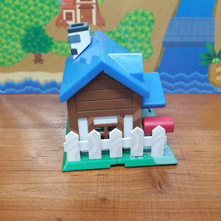 [SOLD OUT] 동물의숲 고전 파란지붕 집 피규어 고전가챠
