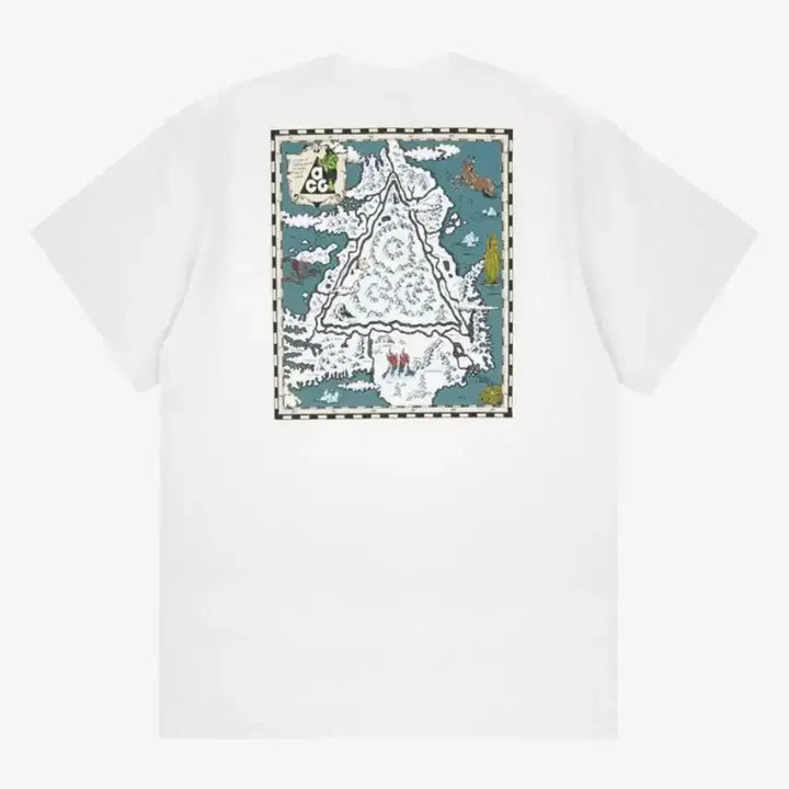 [BUNJANG] Nike ACG Iceland Map T-Shirt Summit White / 나이키 ACG 아이슬란드 맵 반팔 티셔츠 서밋 화이트 US XL