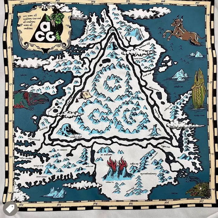 [BUNJANG] Nike ACG Iceland Map T-Shirt Summit White / 나이키 ACG 아이슬란드 맵 반팔 티셔츠 서밋 화이트 US XL