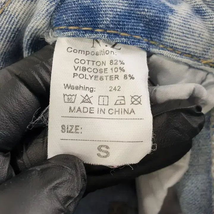 [BUNJANG] Unbranded Wide Cargo Jeans Light Blue / 여자S 와이드 카고 청바지 라이트 블루 M6886