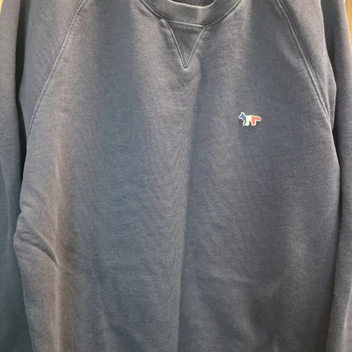 [BUNJANG] Maison Kitsune Tricolor Fox Patch Sweatshirt / (정품)메종키츠네 트리컬러 폭스패치 맨투맨 XXL 네이비