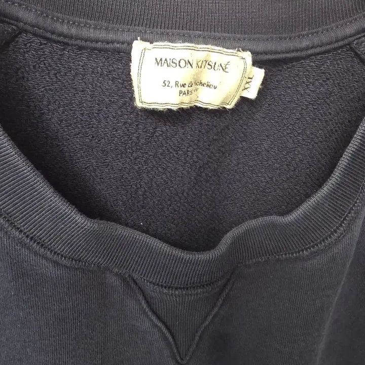 [BUNJANG] Maison Kitsune Tricolor Fox Patch Sweatshirt / (정품)메종키츠네 트리컬러 폭스패치 맨투맨 XXL 네이비