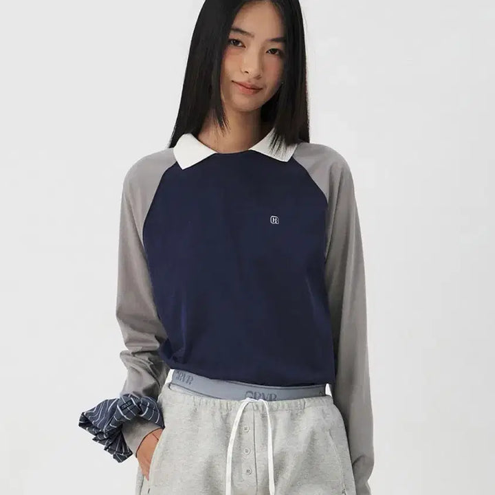 [BUNJANG] GROVE Tener Collar T-Shirt / 그로브 tener collar t-shirt 카라 티셔츠