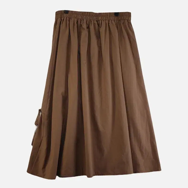 [BUNJANG] XL Brown Long Skirt / 여자XL 롱스커트 브라운 M6889
