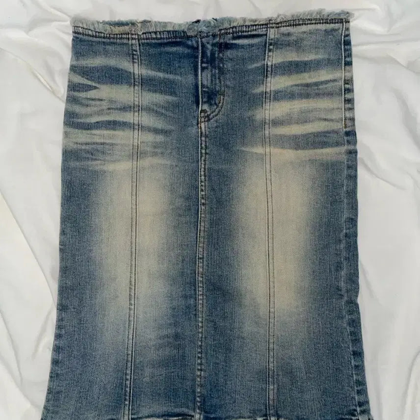 [BUNJANG] Expired Girl Midi Denim Skirt (Light) - Size S / 익스파이어드걸 미디 데님 스커트 라이트 s