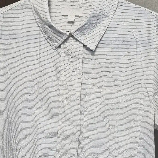 [BUNJANG] COS White Striped Shirt Long Dress / 코스 COS(34/55)화이트 스트라이프 셔츠 롱원피스