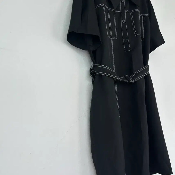 [SOLD OUT] HOTPING 스티치 벨트 원피스