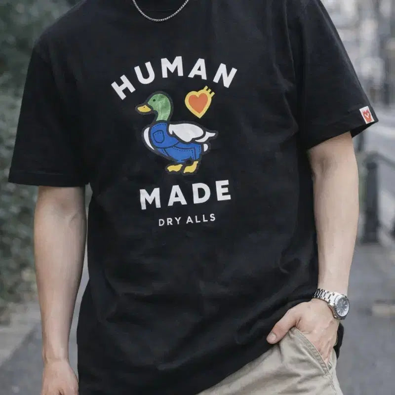 [BUNJANG] Human Made Duck Print T-shirt / 휴먼메이드 오리 프린팅 반팔 티셔츠. s.m