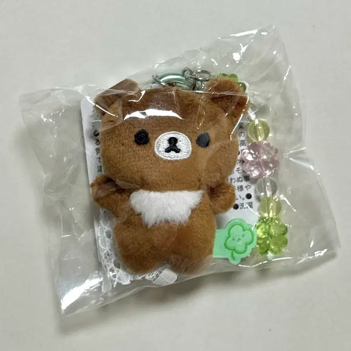 [SOLD OUT] 산엑스 차이로이코구마 클로버 카라비너 스트랩