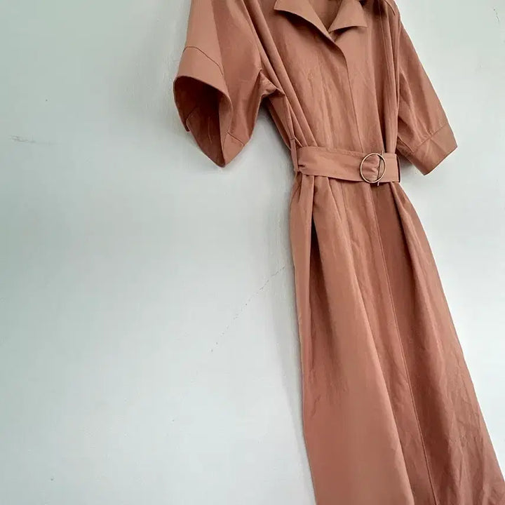 [BUNJANG] Belted Long Dress / 벨트 롱 원피스