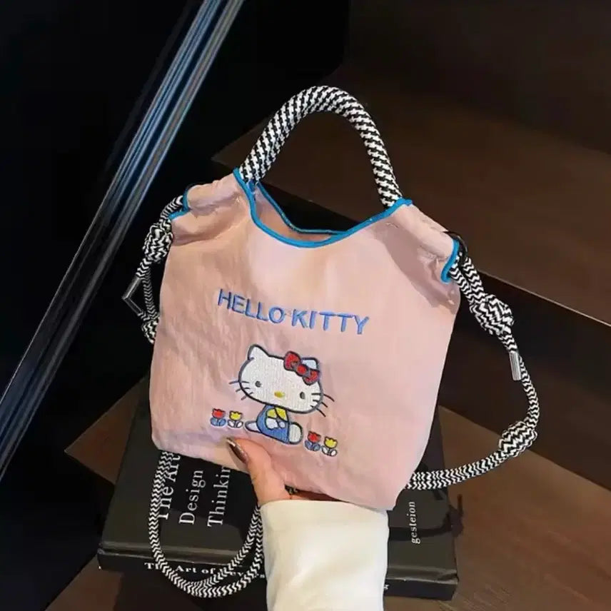 [BUNJANG] Hello Kitty Nylon Lightweight Tote/Shoulder/Cross Bag / 새상품)헬로키티 나일론 경량 토트&amp;숄더&amp;크로스백
