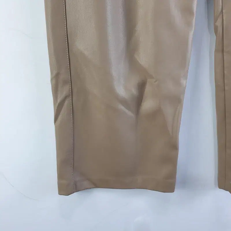 [BUNJANG] Leather Pants Brown / 여자66-91 가죽 바지 브라운 M6894