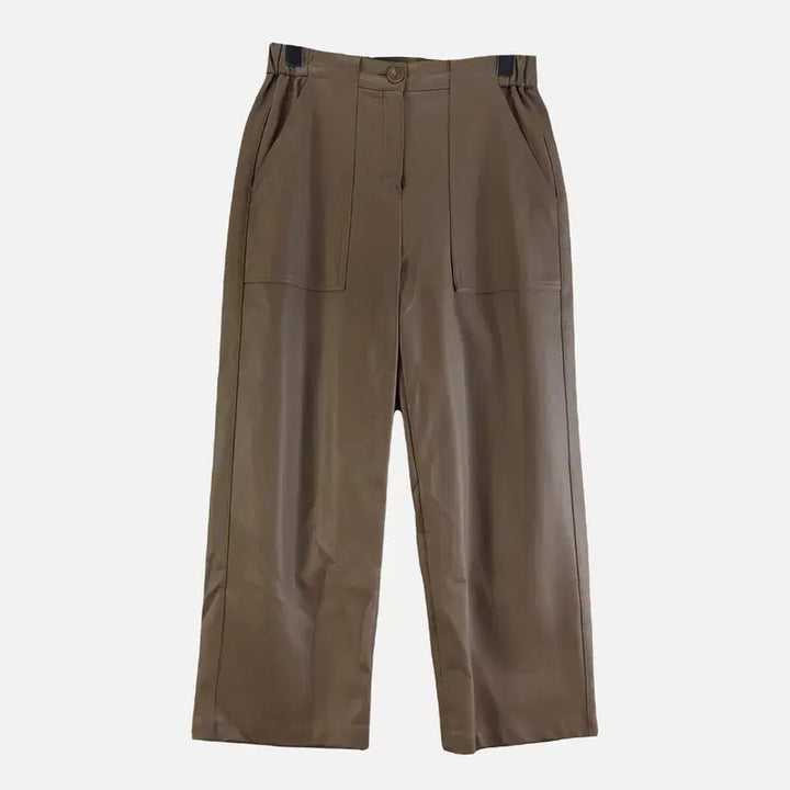 [BUNJANG] Leather Pants Brown / 여자66-91 가죽 바지 브라운 M6894