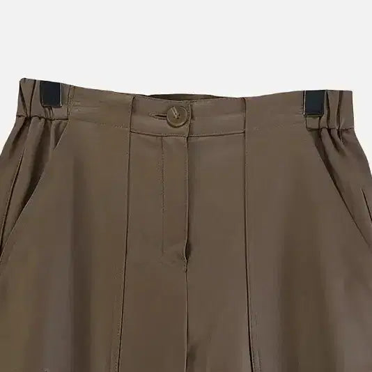 [BUNJANG] Leather Pants Brown / 여자66-91 가죽 바지 브라운 M6894
