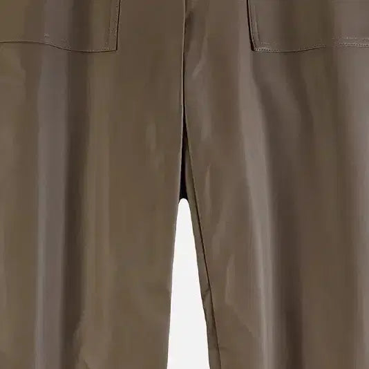 [BUNJANG] Leather Pants Brown / 여자66-91 가죽 바지 브라운 M6894